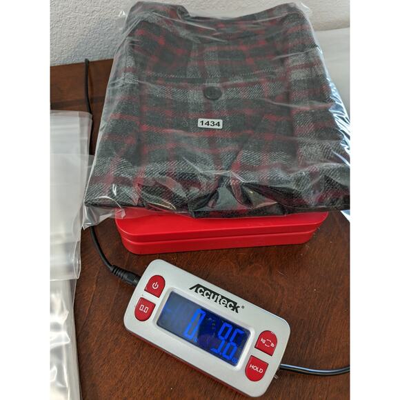 Gap Plaid Pencil Skirt Sailor 0 Red Black Gray Front Zip Buttons Mini Wool Blend - Picture 11 of 11